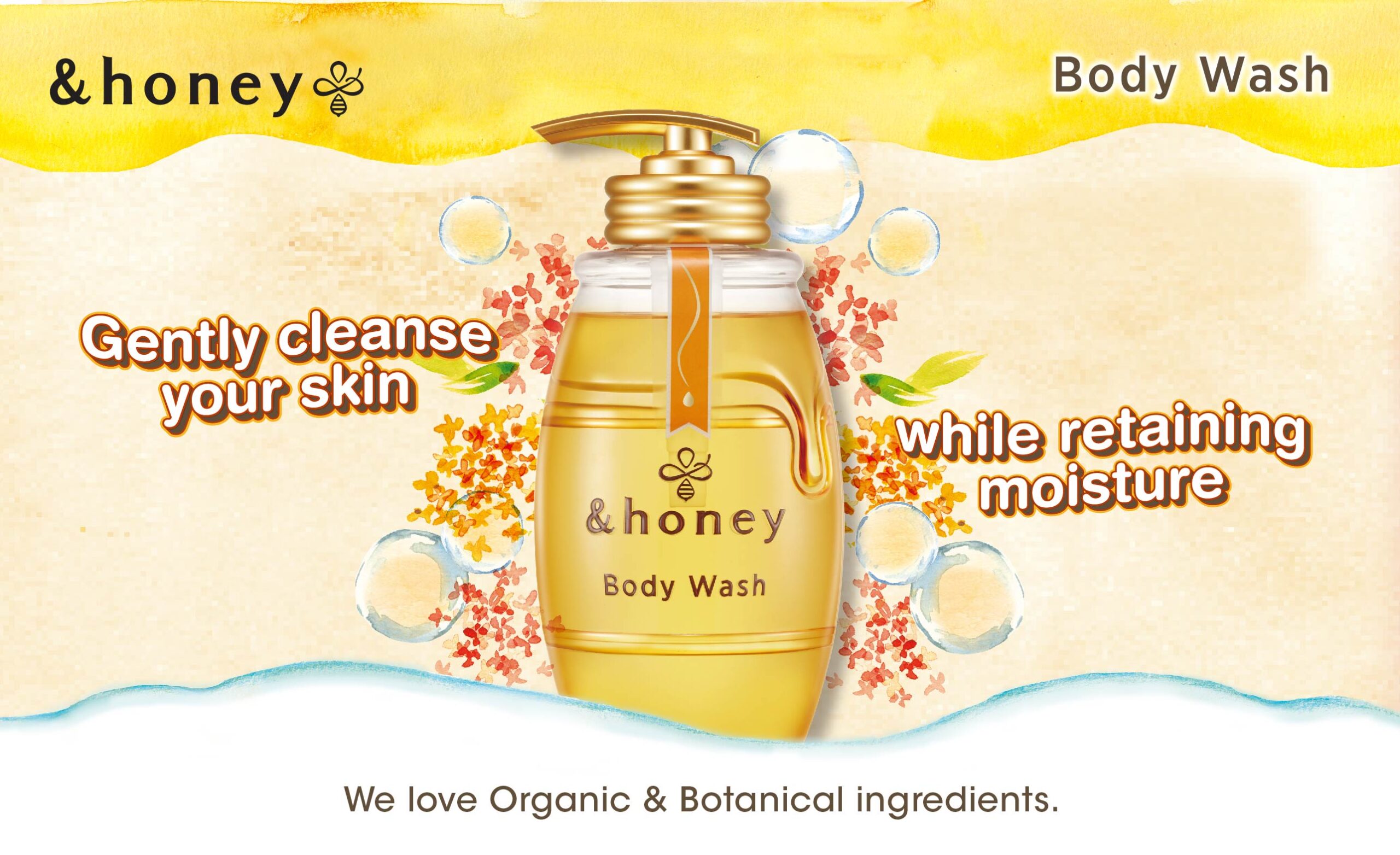 &honey body wash 740 x 452_&honey yellow body wash 1