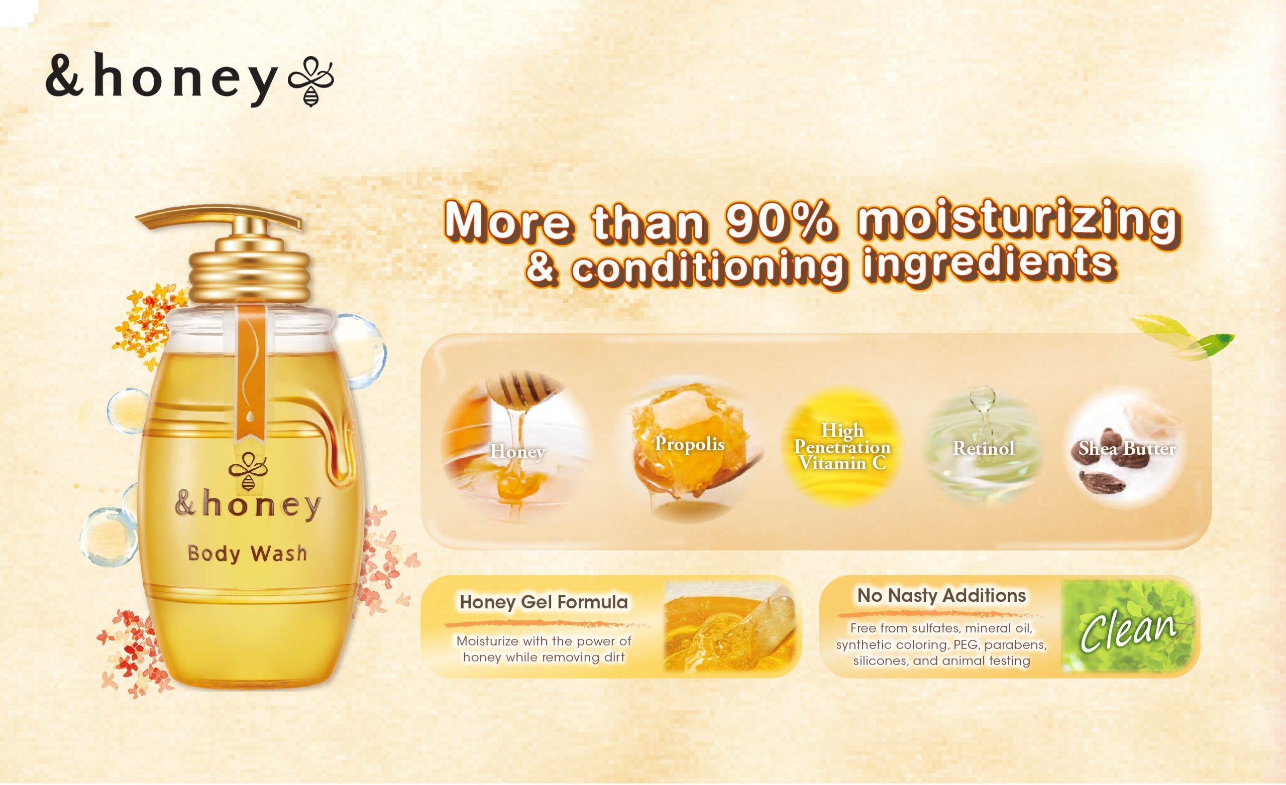 &honey body wash 740 x 452_&honey yellow body wash 2